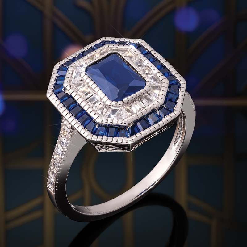 Women's Art Deco Symmetry Ring